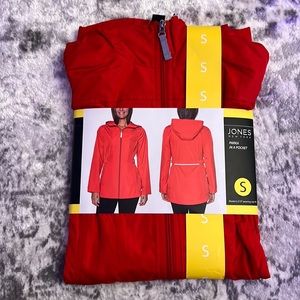 Jones New York red Parka